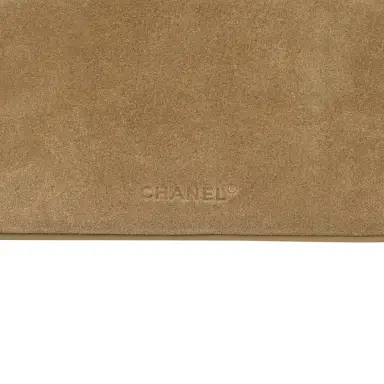 Chanel Chanel Top Handle Long Vanity Case with Chain Dark Beige Suede Gold Hardware | Thumbnail 8 Chanel Chanel Top Handle Long Vanity Case with Chain Dark Beige Suede Gold Hardware | Thumbnail 8