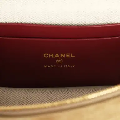 Chanel Chanel Top Handle Long Vanity Case with Chain Dark Beige Suede Gold Hardware | Thumbnail 10 Chanel Chanel Top Handle Long Vanity Case with Chain Dark Beige Suede Gold Hardware | Thumbnail 10