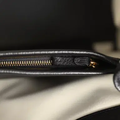 Chanel Chanel XXL "It Girl" Shopping Tote Black Calfskin Gold Hardware | Thumbnail 8
