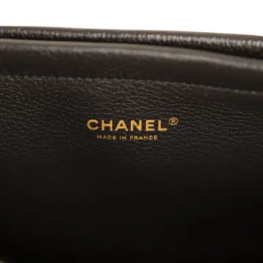 Chanel Chanel XXL "It Girl" Shopping Tote Black Calfskin Gold Hardware | Thumbnail 10