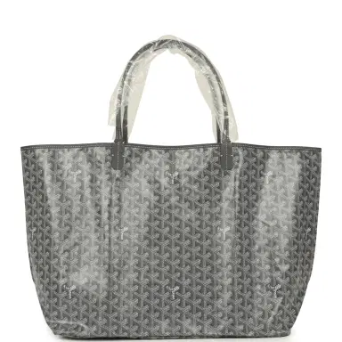 goyard Goyard Goyardine Grey St. Louis GM Tote Bag Palladium Hardware | Thumbnail 3