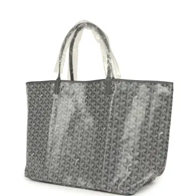 goyard Goyard Goyardine Grey St. Louis GM Tote Bag Palladium Hardware | Thumbnail 5
