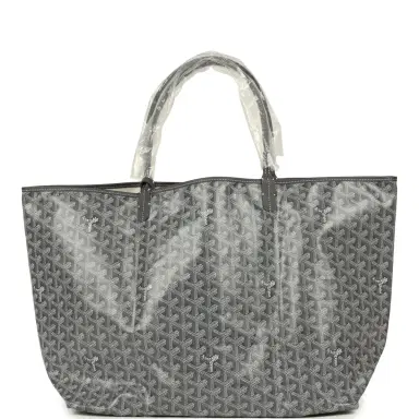 goyard Goyard Goyardine Grey St. Louis GM Tote Bag Palladium Hardware | Thumbnail 1