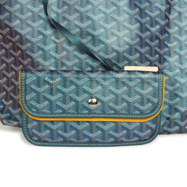goyard Goyard Goyardine Pearly Blue Saint Louis PM Tote Bag Palladium Hardware | Thumbnail 7 goyard Goyard Goyardine Pearly Blue Saint Louis PM Tote Bag Palladium Hardware | Thumbnail 7