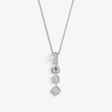 JAI JAI Sterling Silver Multi-Gemstone Pendant Necklace by The Solist | Thumbnail 2 JAI JAI Sterling Silver Multi-Gemstone Pendant Necklace by The Solist | Thumbnail 2