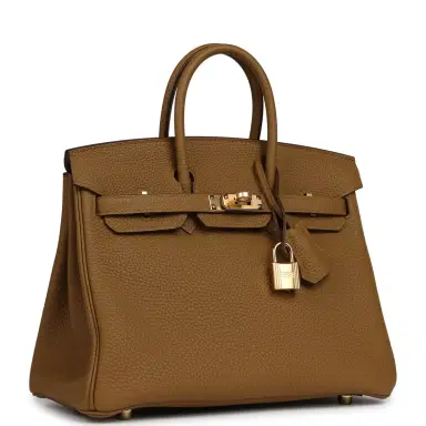 HERMÈS Hermes Birkin 25 Bronze D'ore Togo Gold Hardware | Thumbnail 2 HERMÈS Hermes Birkin 25 Bronze D'ore Togo Gold Hardware | Thumbnail 2