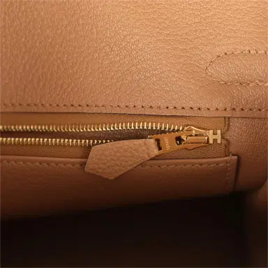 HERMÈS Hermes Birkin 25 Chai Togo Gold Hardware | Thumbnail 9 HERMÈS Hermes Birkin 25 Chai Togo Gold Hardware | Thumbnail 9