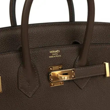 HERMÈS Hermes Birkin 25 Ecorce Togo Gold Hardware | Thumbnail 7 HERMÈS Hermes Birkin 25 Ecorce Togo Gold Hardware | Thumbnail 7