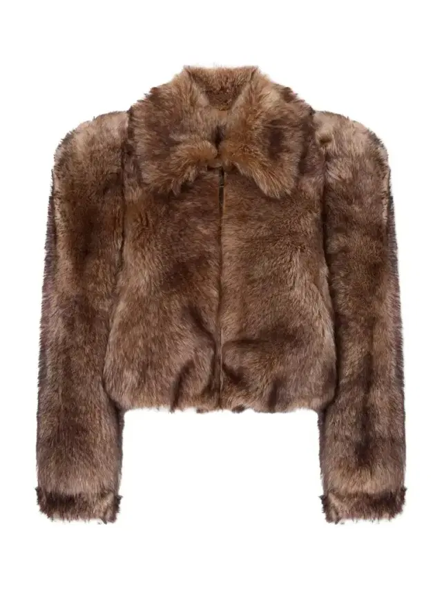 Cropped Shearling Jacket