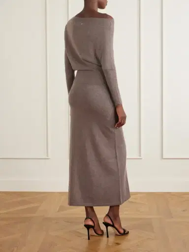 Altuzarra Kasos Asymmetric Cashmere Maxi Dress | Thumbnail 3 Altuzarra Kasos Asymmetric Cashmere Maxi Dress | Thumbnail 3