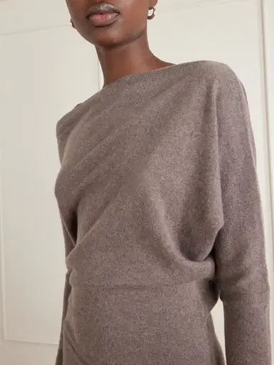 Altuzarra Kasos Asymmetric Cashmere Maxi Dress | Thumbnail 4 Altuzarra Kasos Asymmetric Cashmere Maxi Dress | Thumbnail 4