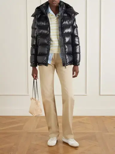 Moncler Maire Hooded Quilted Glossed-shell Down Jacket | Thumbnail 2 Moncler Maire Hooded Quilted Glossed-shell Down Jacket | Thumbnail 2