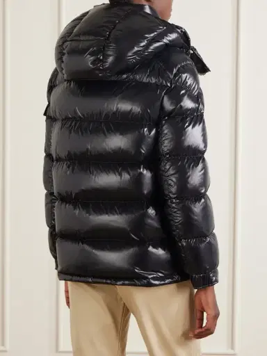 Moncler Maire Hooded Quilted Glossed-shell Down Jacket | Thumbnail 4 Moncler Maire Hooded Quilted Glossed-shell Down Jacket | Thumbnail 4