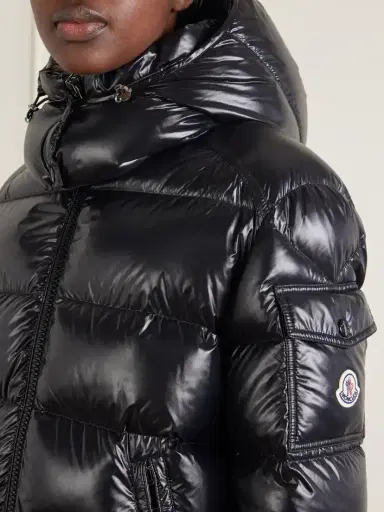 Moncler Maire Hooded Quilted Glossed-shell Down Jacket | Thumbnail 5 Moncler Maire Hooded Quilted Glossed-shell Down Jacket | Thumbnail 5