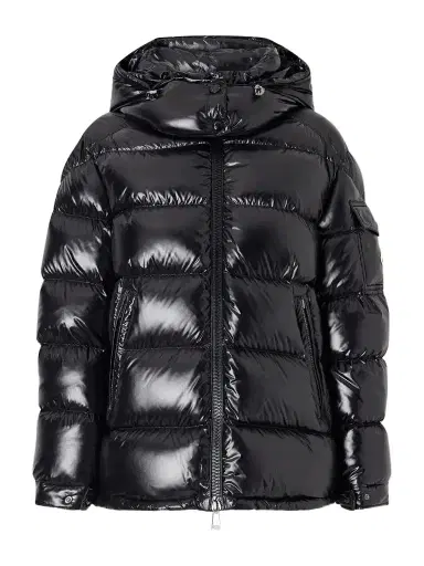Moncler Maire Hooded Quilted Glossed-shell Down Jacket | Thumbnail 1 Moncler Maire Hooded Quilted Glossed-shell Down Jacket | Thumbnail 1