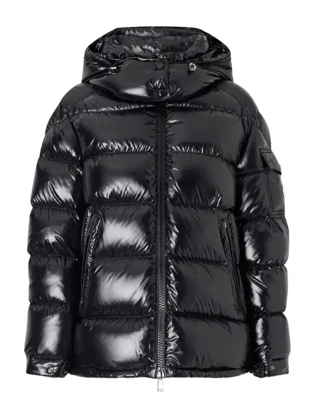 Maire Hooded Quilted Glossed-shell Down Jacket