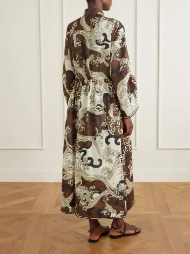 ALÉMAIS Otis Printed Ramie Midi Dress | Thumbnail 3 ALÉMAIS Otis Printed Ramie Midi Dress | Thumbnail 3