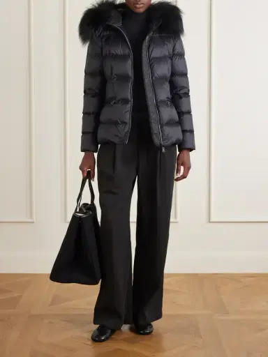 Moncler Boed Shearling-trimmed Hooded Quilted Shell Down Jacket | Thumbnail 2 Moncler Boed Shearling-trimmed Hooded Quilted Shell Down Jacket | Thumbnail 2