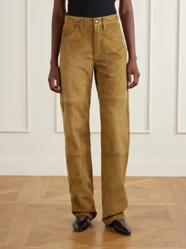Altuzarra Mills Suede Straight-leg Pants | Thumbnail 3