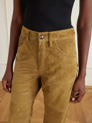 Altuzarra Mills Suede Straight-leg Pants | Thumbnail 5