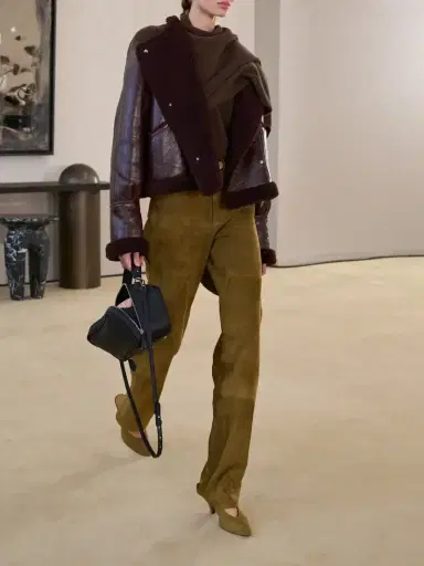 Altuzarra Mills Suede Straight-leg Pants | Thumbnail 6