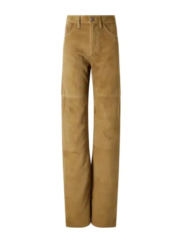 Mills Suede Straight-leg Pants