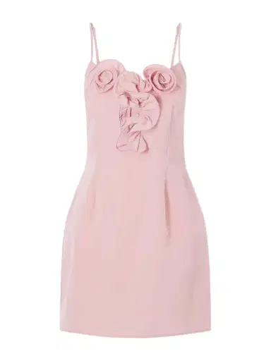 Magda Butrym Floral-appliquéd Cotton And Silk-blend Mini Dress | Thumbnail 1