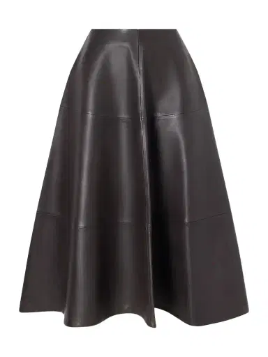 Altuzarra Varda Paneled Leather Midi Skirt | Thumbnail 1 Altuzarra Varda Paneled Leather Midi Skirt | Thumbnail 1