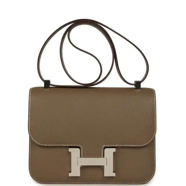 HERMÈS Hermes Constance 1-24 Etoupe Epsom Palladium Hardware