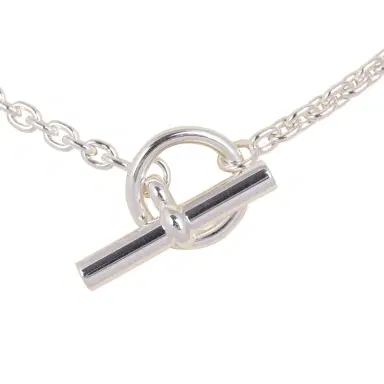 HERMÈS Hermes Farandole Rope Necklace 80cm Sterling Silver Hardware | Thumbnail 4