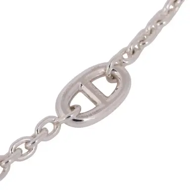 HERMÈS Hermes Farandole Rope Necklace 80cm Sterling Silver Hardware | Thumbnail 5