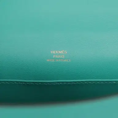HERMÈS Hermes Kelly Pochette Vert Verone Swift Gold Hardware | Thumbnail 7 HERMÈS Hermes Kelly Pochette Vert Verone Swift Gold Hardware | Thumbnail 7