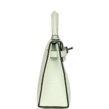 HERMÈS Hermes Kelly Sellier 20 Vert Peppermint Matte Alligator Palladium Hardware | Thumbnail 3 HERMÈS Hermes Kelly Sellier 20 Vert Peppermint Matte Alligator Palladium Hardware | Thumbnail 3