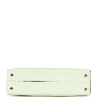 HERMÈS Hermes Kelly Sellier 20 Vert Peppermint Matte Alligator Palladium Hardware | Thumbnail 6 HERMÈS Hermes Kelly Sellier 20 Vert Peppermint Matte Alligator Palladium Hardware | Thumbnail 6