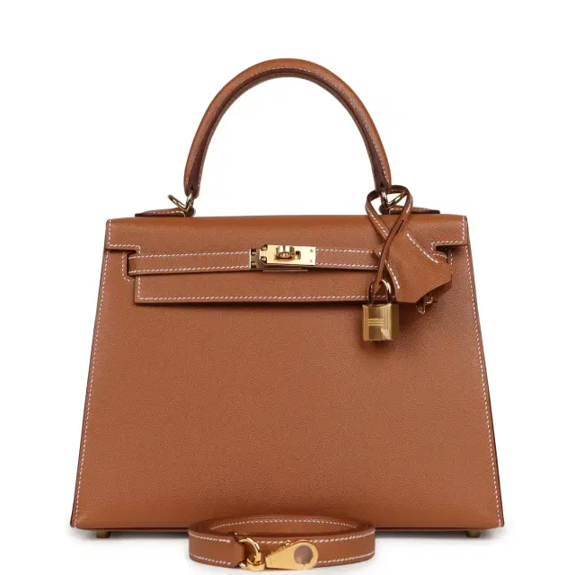 HERMÈS Hermes Kelly Sellier 25 Gold Madame Gold Hardware
