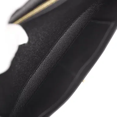 HERMÈS Hermes Kelly Wallet To Go Black Epsom Gold Hardware | Thumbnail 10