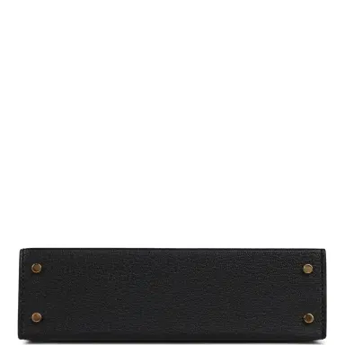HERMÈS Hermes Special Order (HSS) Kelly Sellier 20 Black, Nata Chevre Mysore Gold Hardware | Thumbnail 6 HERMÈS Hermes Special Order (HSS) Kelly Sellier 20 Black, Nata Chevre Mysore Gold Hardware | Thumbnail 6
