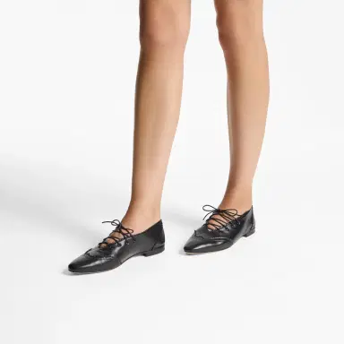 Jimmy Choo Margot Lace Up Flat | Thumbnail 3 Jimmy Choo Margot Lace Up Flat | Thumbnail 3