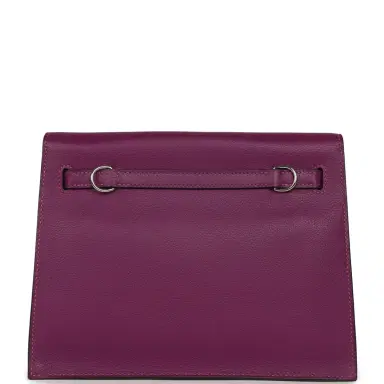 HERMÈS Pre-owned Hermes Kelly Danse Anemone Evercolor Palladium Hardware | Thumbnail 4