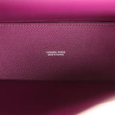 HERMÈS Pre-owned Hermes Kelly Danse Anemone Evercolor Palladium Hardware | Thumbnail 9