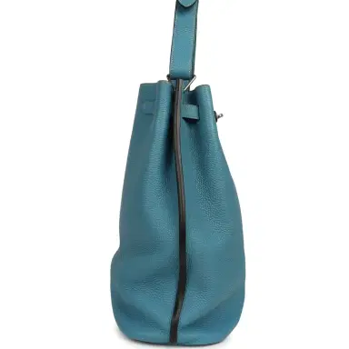 HERMÈS Pre-owned Hermes So Kelly 22 Blue Jean Togo Palladium Hardware | Thumbnail 3 HERMÈS Pre-owned Hermes So Kelly 22 Blue Jean Togo Palladium Hardware | Thumbnail 3