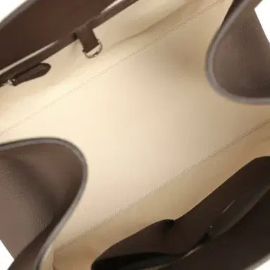 The Row The Row Soft Margaux 17 Bag Deep Brown Calfskin Silver Hardware | Thumbnail 9 The Row The Row Soft Margaux 17 Bag Deep Brown Calfskin Silver Hardware | Thumbnail 9