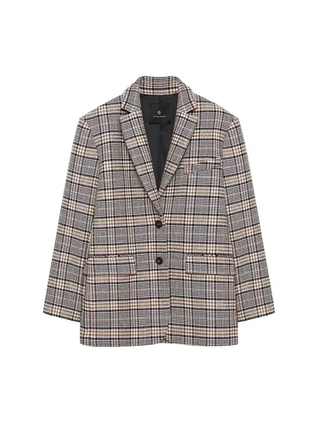 ANINE BING Women's Quinn Plaid Oversized Blazer