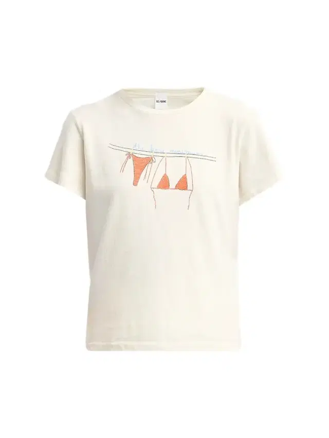 Re/done Women's Classic Bare Minimum T-Shirt - Vintage White
