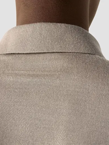 ZEGNA Men's Cashseta Polo Shirt - Light Taupe | Thumbnail 5