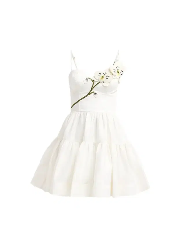 PatBo Women's Blossom Poplin Orchid Mini Dress - Off White