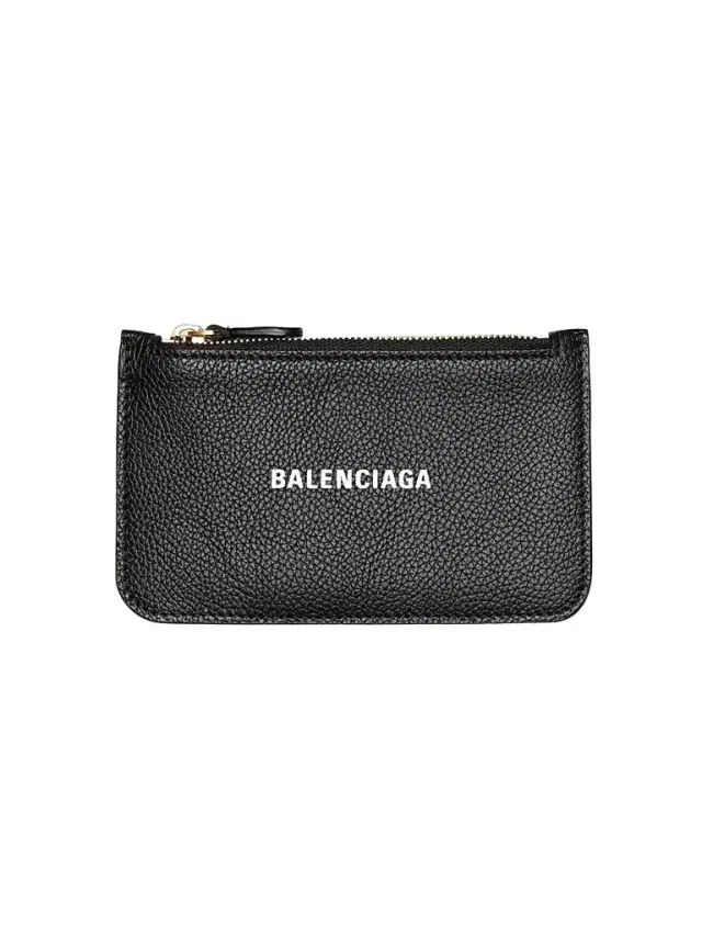 Balenciaga Women's Cash Long Coin and Card Holder - Black White