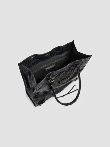 Balenciaga Women's Le City  Tote Bag - Black | Thumbnail 4