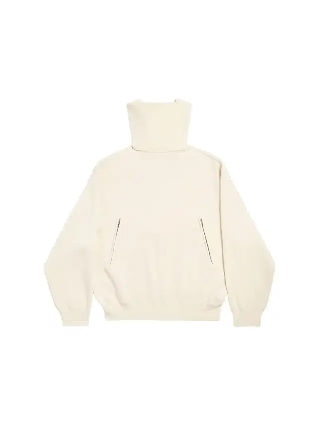 Women's Back-to-Front High Neck Sweater - Off White - Size Large