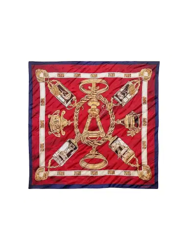 Balenciaga Women's Ai Scarf - Burgundy Gold | Thumbnail 1